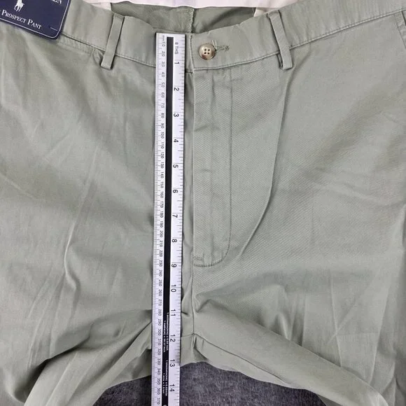 Polo Ralph Lauren Pants Mens 36x32 Green Chino Classic Fit Prospect Cotton